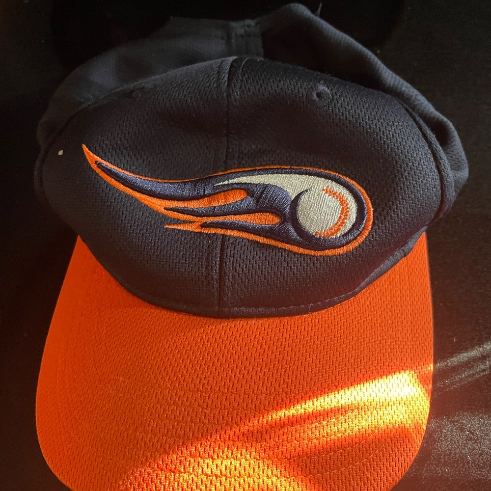 Bowling Green Hot Rods Baseball Cap Black Orange Minor League Hat